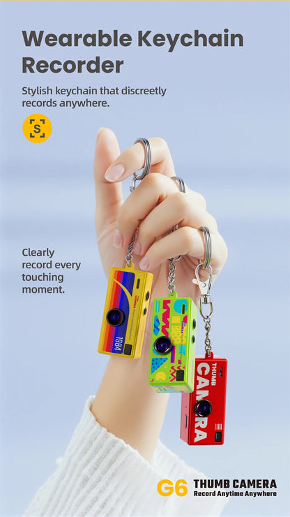 G6 Thumb Keychain Camera 0.96inch Mini Action Camera Retro Support Memory Card 1080P Very Small Camcorder Video Recorder 2026